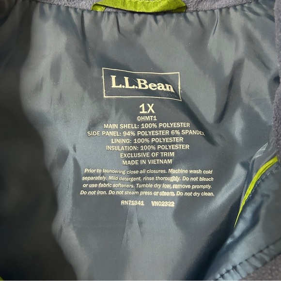 LL Bean women’s blue vest size 1X camping fall walking hiking casual *Read - Picture 5 of 12